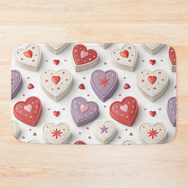 Item preview, Love themed seamless pattern featuring decorative heart shapes on a light background. designed and sold by KlarkiteTees.