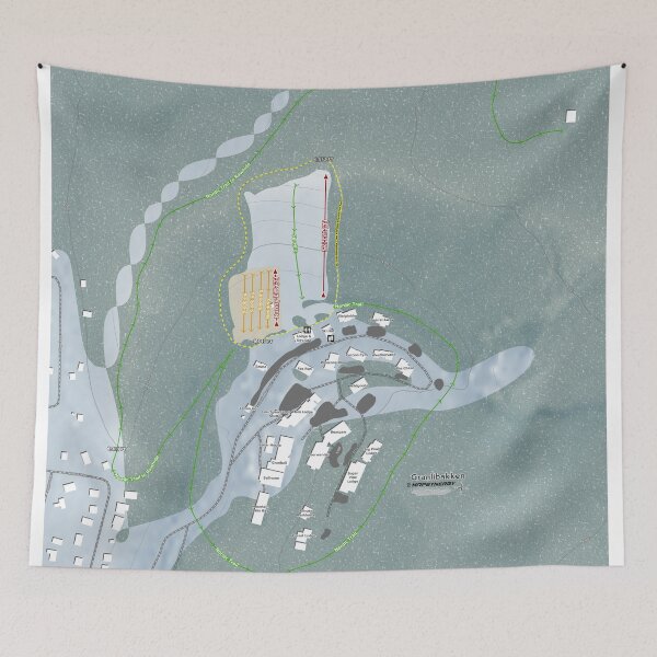 Item preview, Granlibakken Resort Trail Map designed and sold by Mapsynergy.