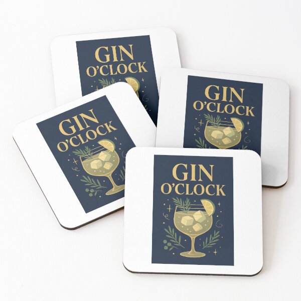 Item preview, Gin O’Clock – Playful Cocktail Art for Home Bars & Kitchens designed and sold by VELA STUDIO.