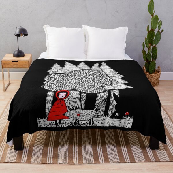 Item preview, Little Red Riding Hood Fairy Tale Illustration designed and sold by ghangbjarni9.