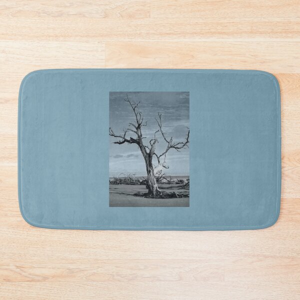 Item preview, Dead Tree on Empty Shore – Haunting Coastal Memento Mori Photography designed and sold by BlueRidgeBazaar.