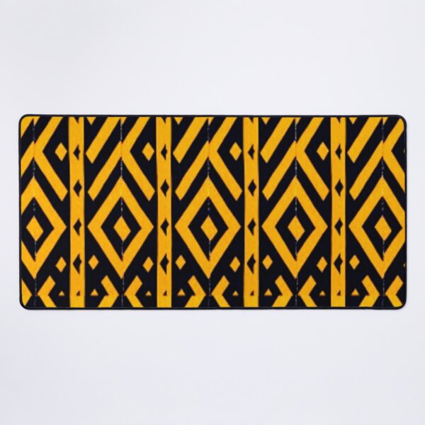 Item preview, African Golden Geometric Pattern  designed and sold by 3triadstore.