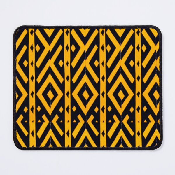 Item preview, African Golden Geometric Pattern designed and sold by 3triadstore.