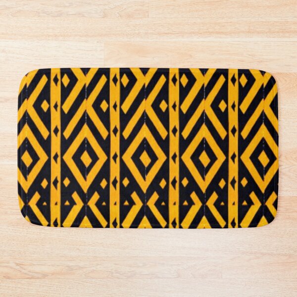 Item preview, African Golden Geometric Pattern  designed and sold by 3triadstore.