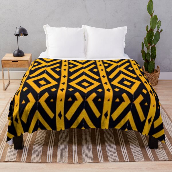 Item preview, African Golden Geometric Pattern designed and sold by 3triadstore.