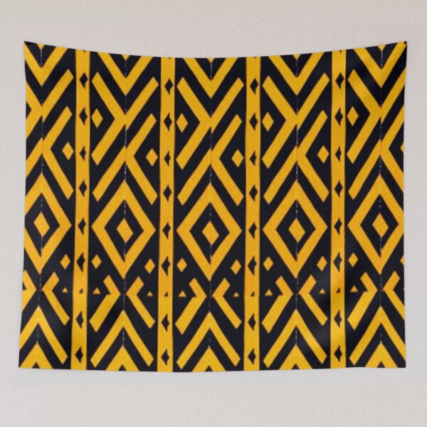 Item preview, African Golden Geometric Pattern  designed and sold by 3triadstore.