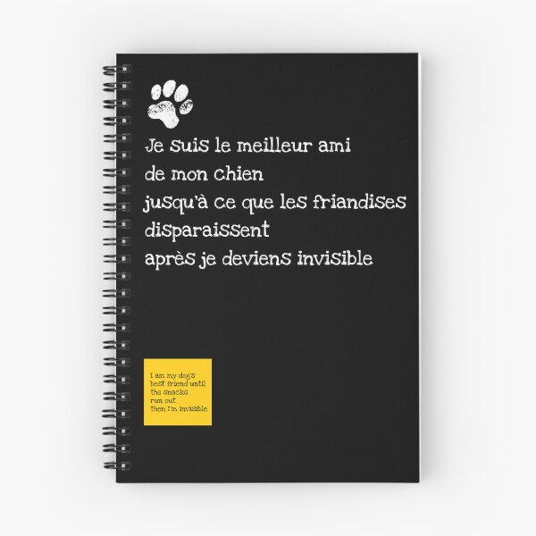 Item preview, Je suis le meilleur ami de mon chien — I Am My Dog’s Best Friend (Until the Snacks Run Out) designed and sold by FrancophileFun.