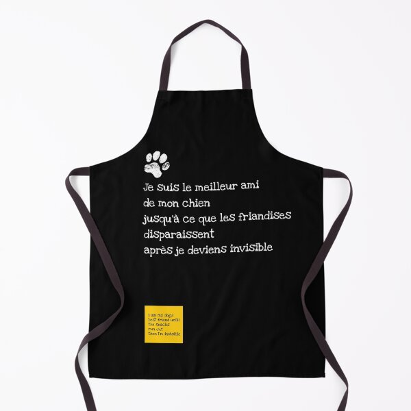 Item preview, Je suis le meilleur ami de mon chien — I Am My Dog’s Best Friend (Until the Snacks Run Out) designed and sold by FrancophileFun.