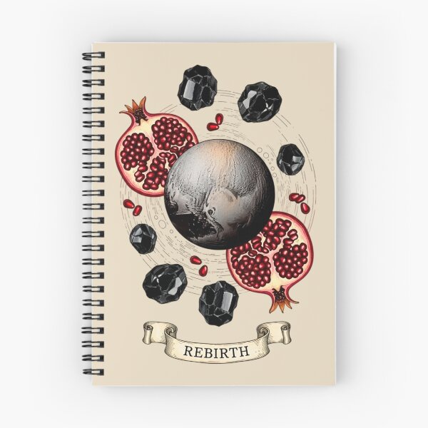 Artikelvorschau, Pluto Planet – Wiedergeburt von Granatapfel und Obsidian entworfen und verkauft von Credisaim.