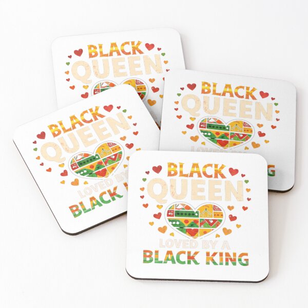 Item preview, Black Queen Loved By A Black King – Royal Heritage Design designed and sold by The Crimson Halo.
