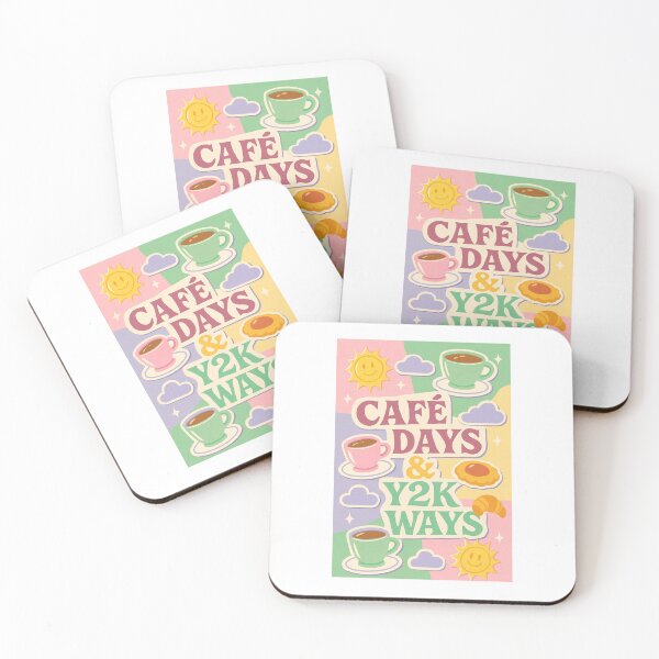 Item preview, Cafe Days, Y2K Ways – Retro Aesthetic Art designed and sold by VELA STUDIO.