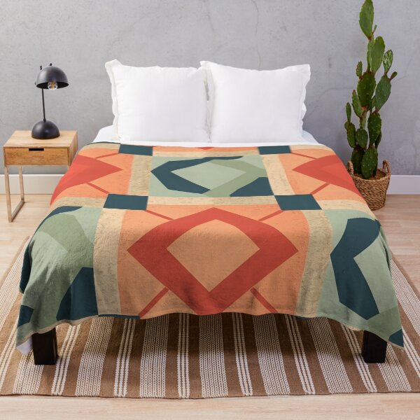 Item preview, Mid-century modern geometric mosaic pattern designed and sold by VibranPalette.