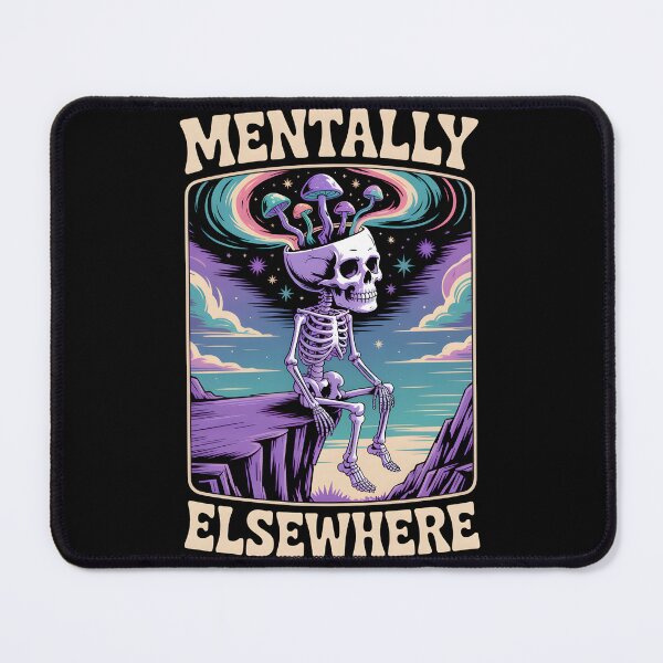 Item preview, Mentally Elsewhere – Psychedelic Skeleton Nature Art T-Shirt designed and sold by vtguy65.