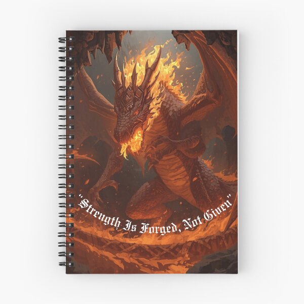 Item preview, Strength Is Forged in Fire – Inspirational Dragon Fantasy Art designed and sold by george335555.