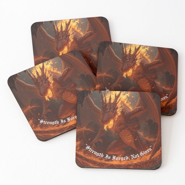 Item preview, Strength Is Forged in Fire – Inspirational Dragon Fantasy Art designed and sold by george335555.