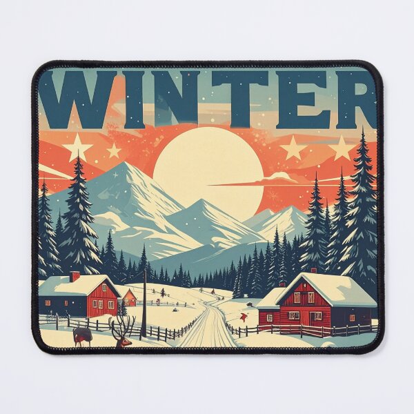 Item preview, Winter mountain landscape designed and sold by RadiantGraphics.
