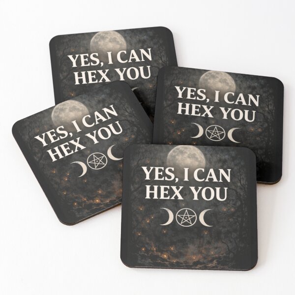 Item preview, SVT Yes, I Can Hex You – Midnight Familiar Witchcraft Moon Design designed and sold by SEVERTREND APPAREL .