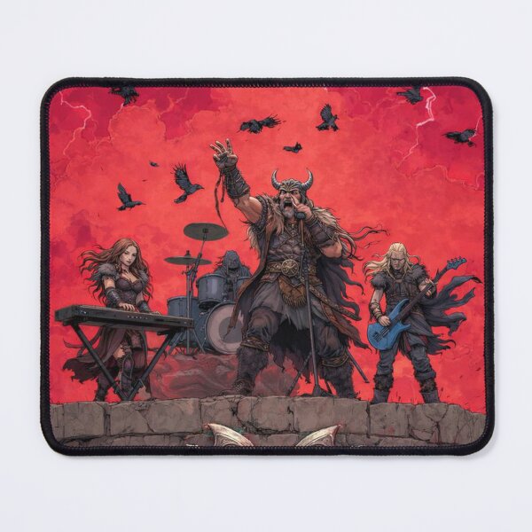 Item preview, Viking Metal Band Fantasy Illustration Norse Rock Art designed and sold by ArgentoArt.