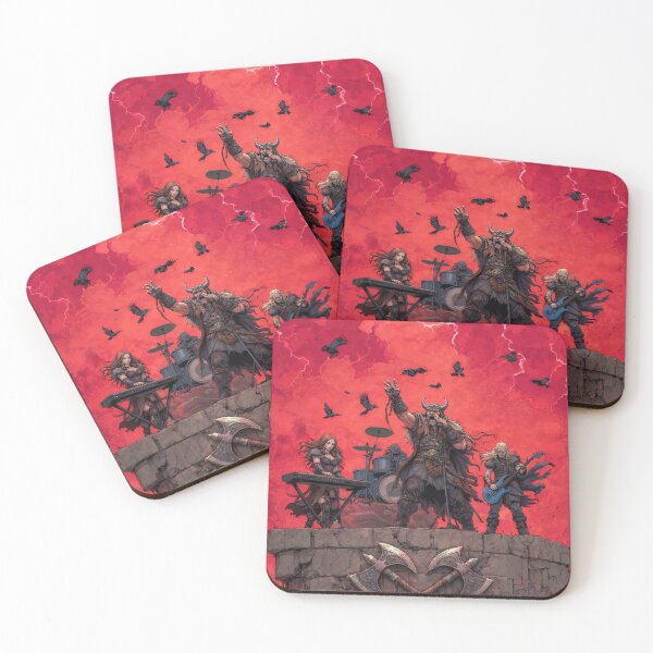 Item preview, Viking Metal Band Fantasy Illustration Norse Rock Art designed and sold by ArgentoArt.