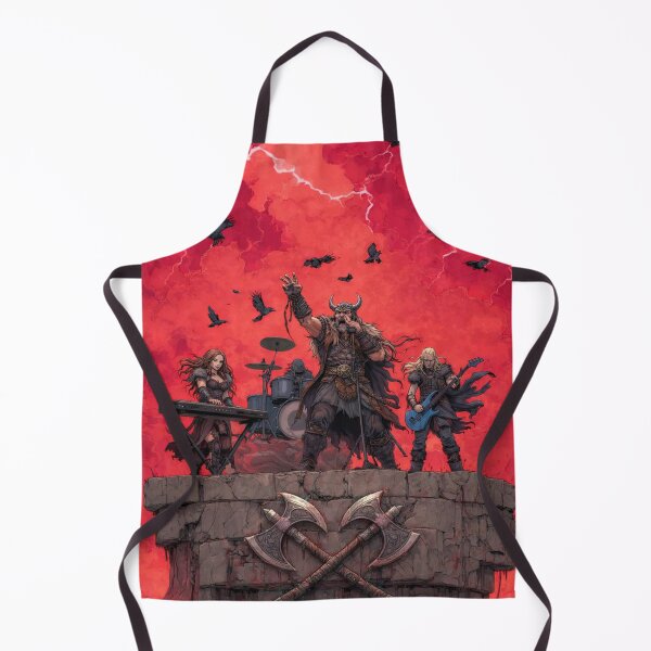 Item preview, Viking Metal Band Fantasy Illustration Norse Rock Art designed and sold by ArgentoArt.