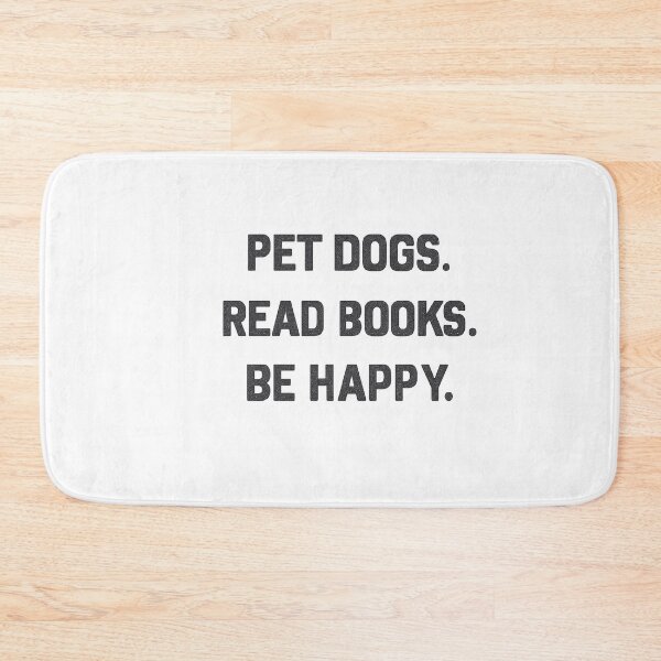 Item preview, pet dogs read books be happy designed and sold by CloudyPress.