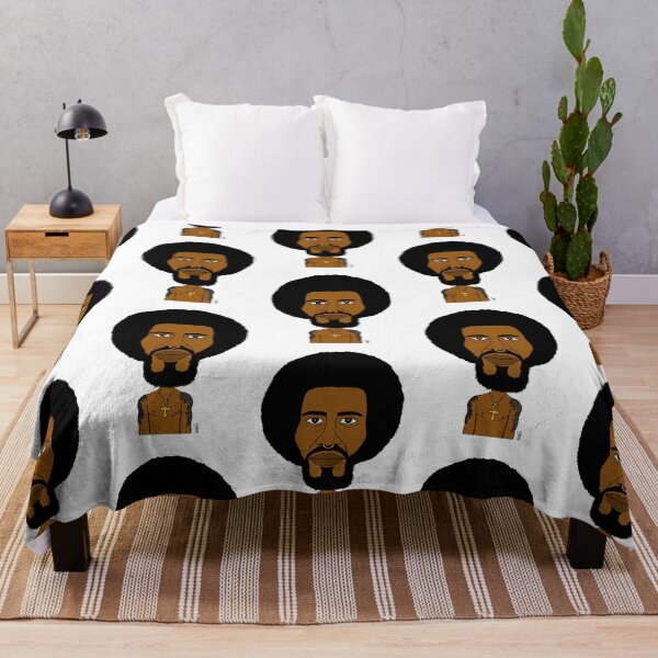 Item preview, Afrocentric Black Man with Ankh Necklace and Tattoos – Bold Cartoon Portrait designed and sold by Eric Sintès.