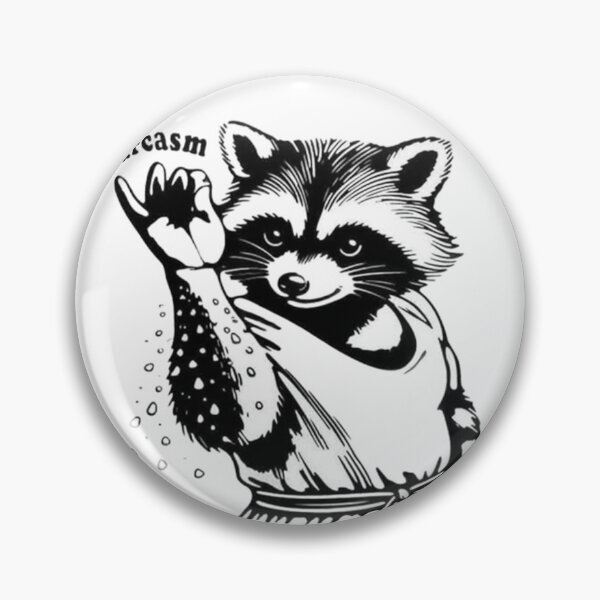 Item preview, Sarcastic Raccoon Salt Bae Meme - I Sprinkle This Stuff On Everything designed and sold by JossDesign15.