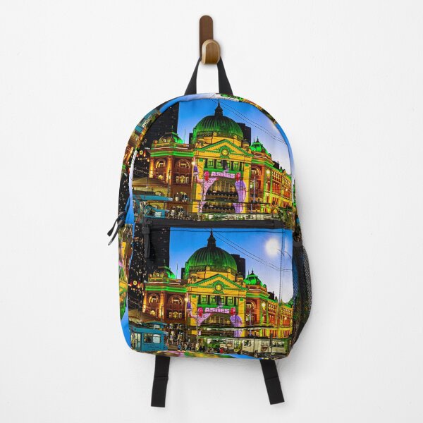 Item preview, Dressing Up Flinders Street Station in Green and Gold - Melbourne, Victoria, Australia designed and sold by Steven Jodoin.