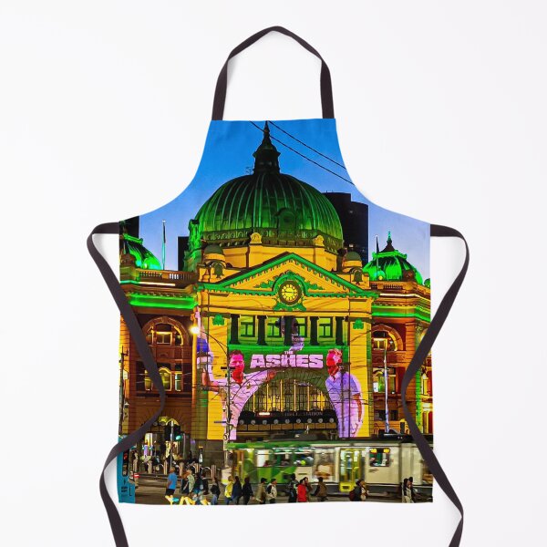 Item preview, Dressing Up Flinders Street Station in Green and Gold - Melbourne, Victoria, Australia designed and sold by Steven Jodoin.