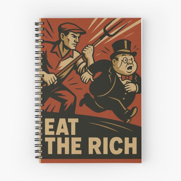 Item preview, Eat the Rich Socialist Retro Propaganda designed and sold by LexKYart.