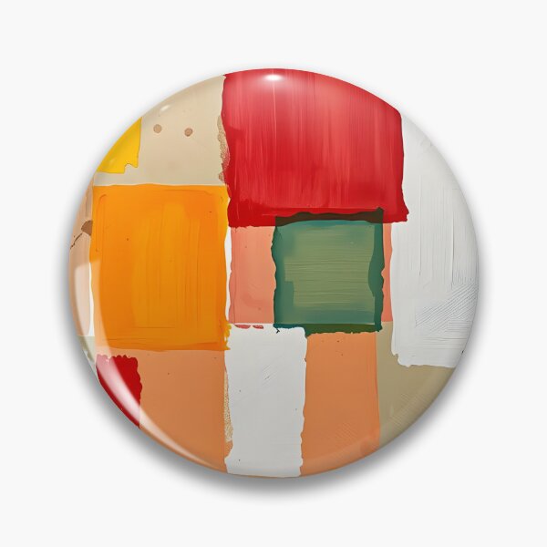 Item preview, Abstract Collage of Textured Square Pieces in a Vibrant Spectrum of Colors	 designed and sold by FRH Design ⭐⭐⭐⭐⭐.