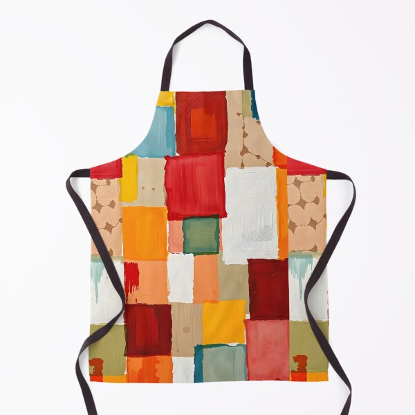Item preview, Abstract Collage of Textured Square Pieces in a Vibrant Spectrum of Colors designed and sold by FRH Design ⭐⭐⭐⭐⭐.