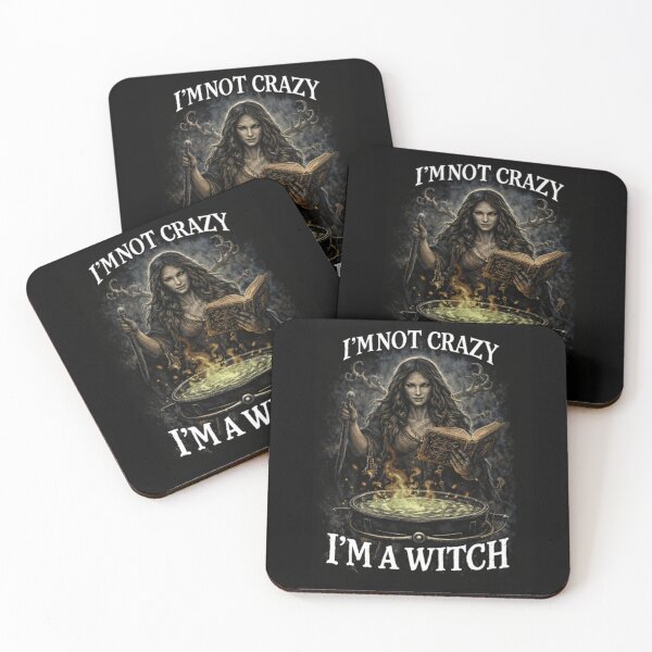 Item preview, SVT I’m Not Crazy, I’m a Witch – Midnight Familiar Witchcraft Cauldron Design designed and sold by SEVERTREND APPAREL .