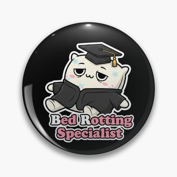 Item preview, Bed Rotting Specialist - Certified Cozy Sticker designed and sold by Sassy Cult.