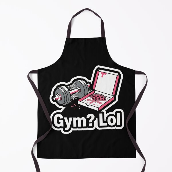 Item preview, Gym? Lol - Funny Anti Fitness Pizza Sticker designed and sold by Sassy Cult.