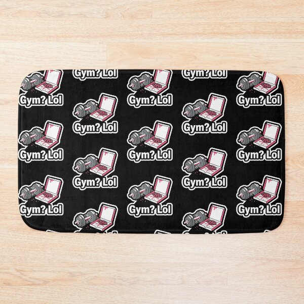 Item preview, Gym? Lol - Funny Anti Fitness Pizza Sticker designed and sold by Sassy Cult.