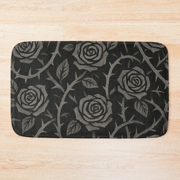 Item preview, Gothic Veiled Figure with Thorned Roses – Dark Romantic Silhouette designed and sold by Mouraludia.