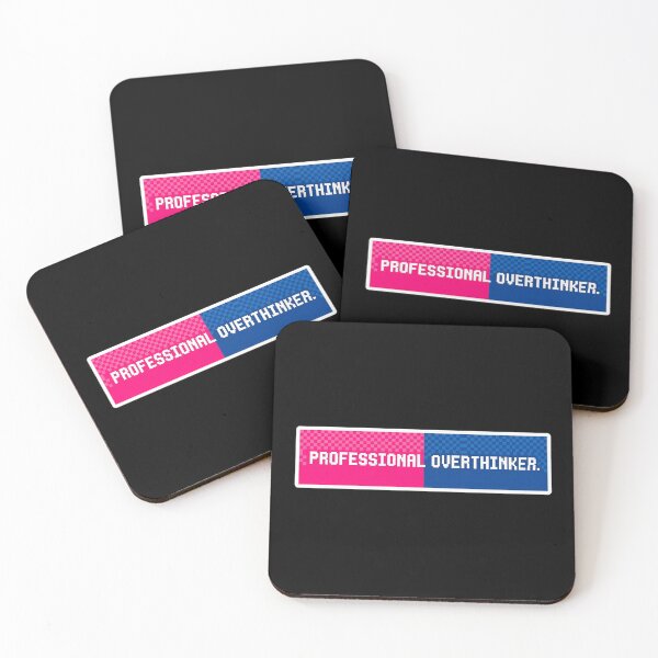 Item preview, Professional Overthinker Club - Sassy Aesthetic Sticker designed and sold by Sassy Cult.
