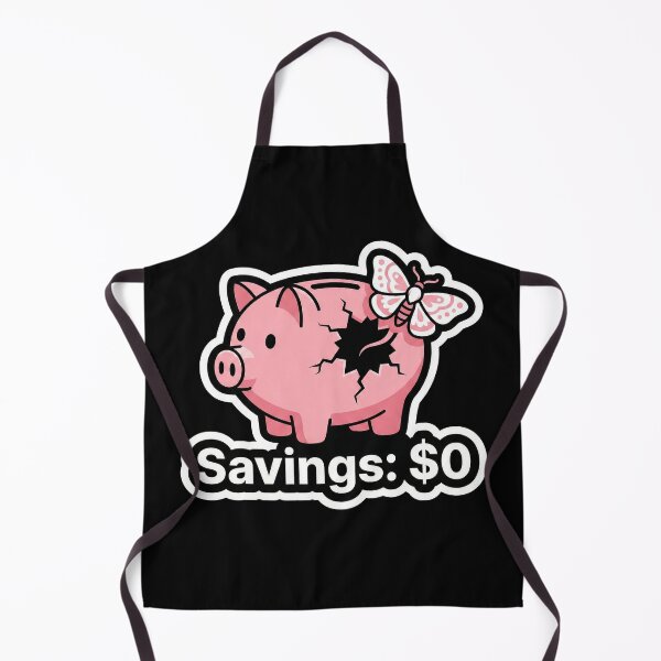 Item preview, Girl Math Finance - Cute Broken Piggy Bank designed and sold by Sassy Cult.