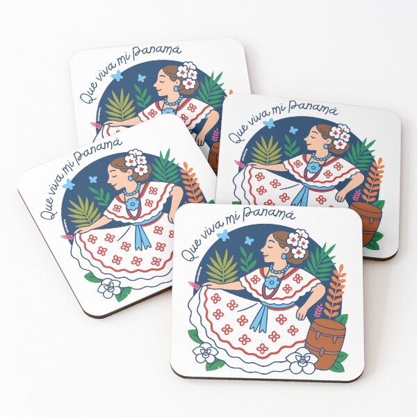 Item preview, Panamanian girl pollera sticker designed and sold by DesignPMG.