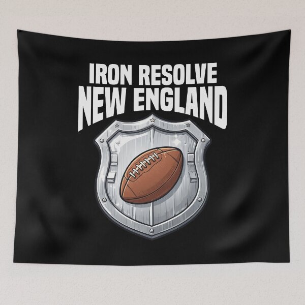Item preview, NEW ENGLAND IRON RESOLVE - NEW ENGLAND FOOTBALL designed and sold by KEF Custom.