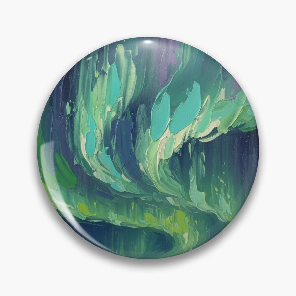 Item preview, Impasto-Style Digital Art: Aurora Eternal Flow designed and sold by EEpression.