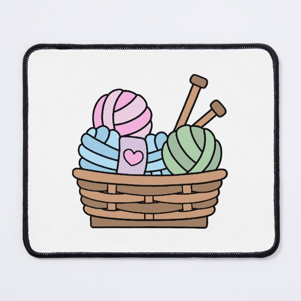 Item preview, Cute Yarn Illustration | Cozy Craft Aesthetic Design designed and sold by jugglingelephant.