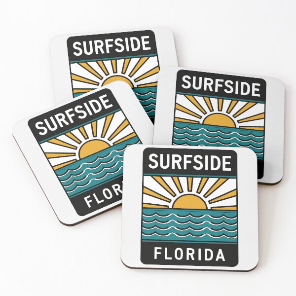 Item preview, Surfside Florida - Beach Sign designed and sold by TheOldMittenIllustrated.