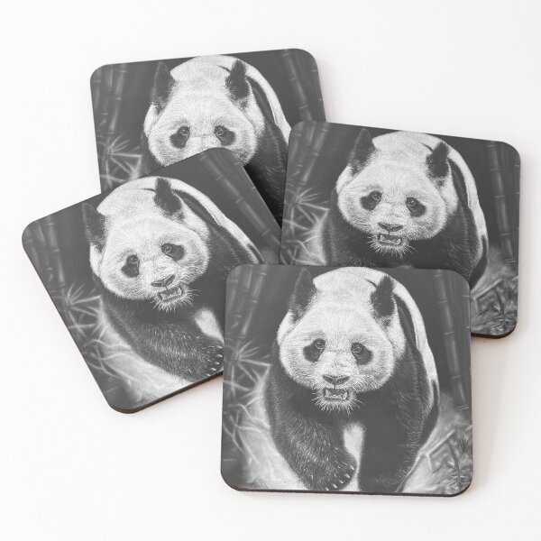 Item preview, The Giant Panda's Race - Realistic White Pastel Wildlife Art designed and sold by JanidAlfaro.