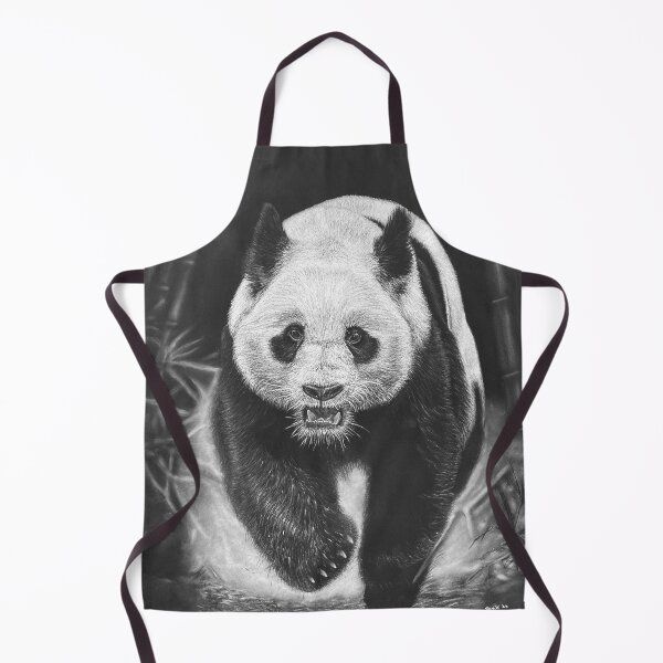 Item preview, The Giant Panda's Race - Realistic White Pastel Wildlife Art designed and sold by JanidAlfaro.