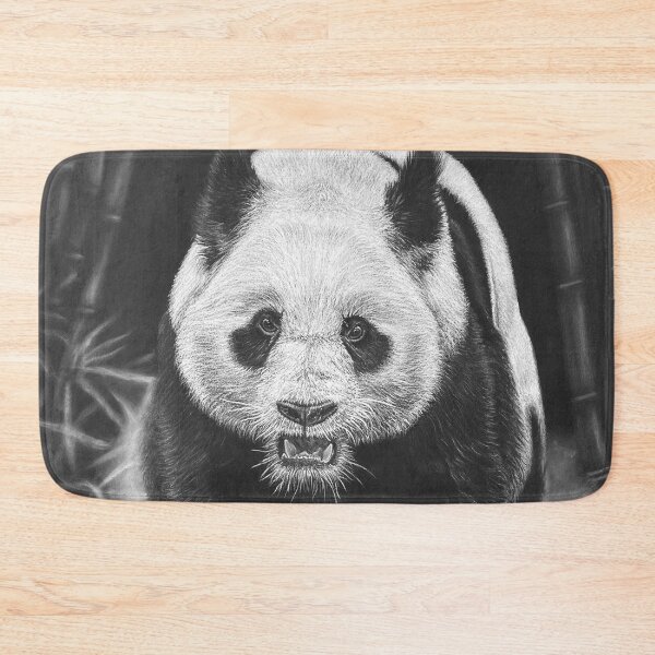 Item preview, The Giant Panda's Race - Realistic White Pastel Wildlife Art designed and sold by JanidAlfaro.