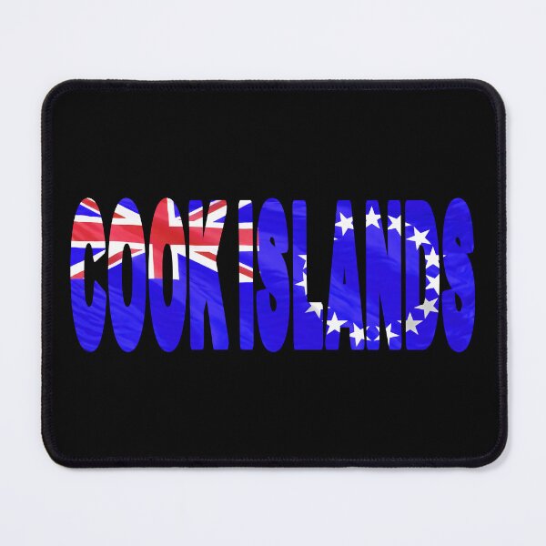 Item preview, COOK ISLANDS - Flag Flying in Wind cut to Letters Souvenir Sticker Shirt designed and sold by Adam Gormley.