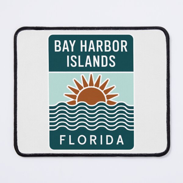 Item preview, Bay Harbor Islands Florida - Beach Sign designed and sold by TheOldMittenIllustrated.