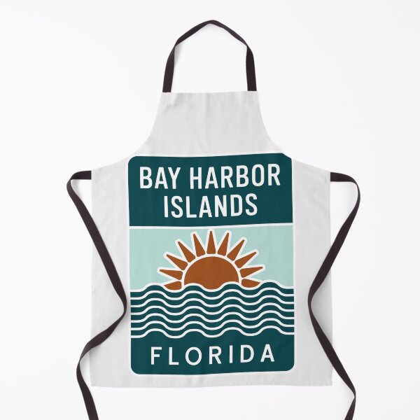 Item preview, Bay Harbor Islands Florida - Beach Sign designed and sold by TheOldMittenIllustrated.